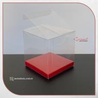 8x8x8 Bordo İç Yükselticili Otomatik Asetat Kutu