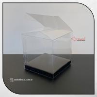 8x8x8 Siyah İç Yükselticili Otomatik Asetat Kutu
