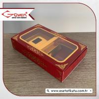 9x16x3 Bordo Kutu [Gold Zikirmatik İçli]