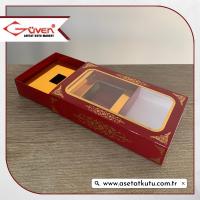 9x16x3 Bordo Kutu [Gold Zikirmatik İçli]