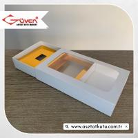 9x16x3 Düz Beyaz Kutu [Gold Zikirmatik İçli]