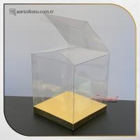 9x9x10 Gold İç Yükselticili Otomatik Asetat Kutu