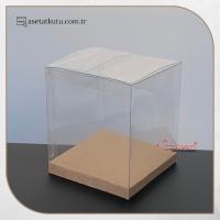 9x9x10 Kraft İç Yükselticili Otomatik Asetat Kutu