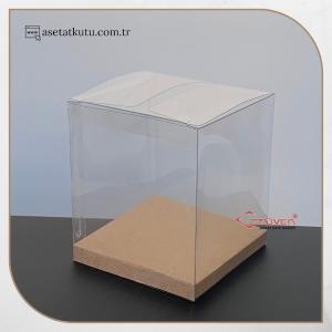 9x9x10 Kraft İç Yükselticili Otomatik Asetat Kutu