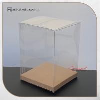 9x9x12 Kraft İç Yükselticili Otomatik Asetat Kutu