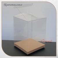 9x9x12 Kraft İç Yükselticili Otomatik Asetat Kutu