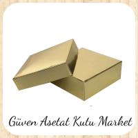 9x9x3 Gold Komple Karton Kutu
