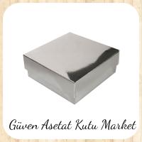 9x9x3 Gümüş Komple Karton Kutu