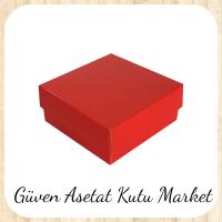 9x9x3 Kırmızı Komple Karton Kutu