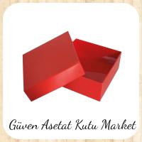 9x9x3 Kırmızı Komple Karton Kutu