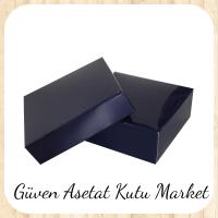 9x9x3 Lacivert Komple Karton Kutu