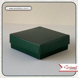 9x9x3 Yeşil Komple Karton Kutu