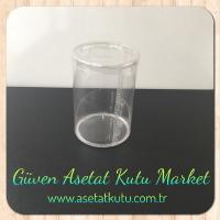 Çap 7, Yük. 10 Ölçülü Silindir Asetat Kutu