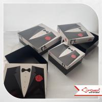 Damat Desenli 4'lü Karton Bohça Kutusu Seti