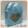 10.5x9x5 Ölçülü Kalp Pencereli Mavi Karton Kutu (Çanta-poşet)