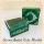 8x8x5 Altı Yeşil Üzerine Gümüş Saray Desenli Karton, Üstü Asetat Kutu